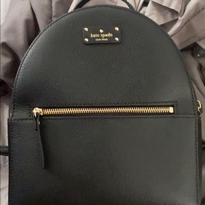 Kate Spade leather black backpack